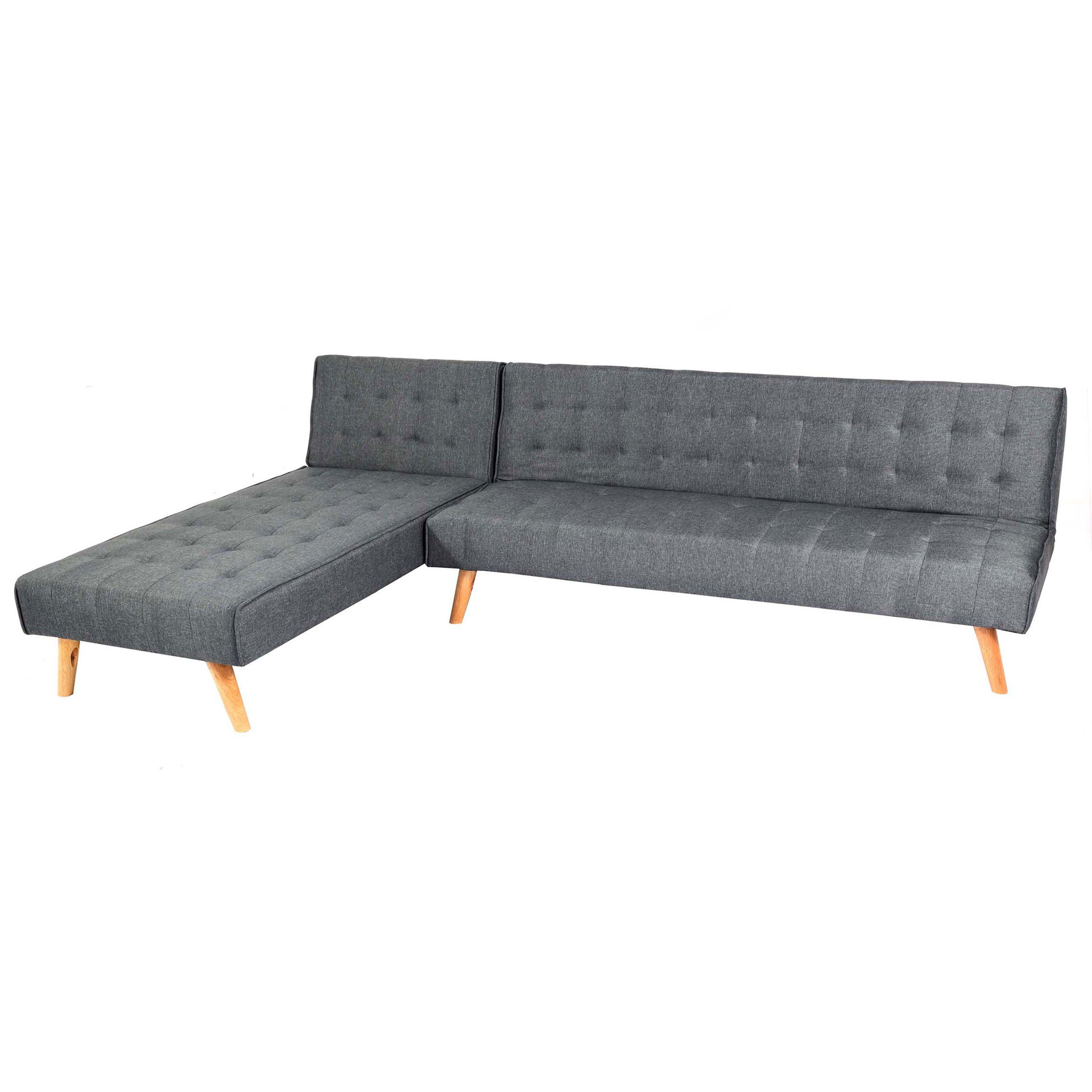 ECKSOFA Anthrazit - Anthrazit, Textil (256/176cm) - MCW