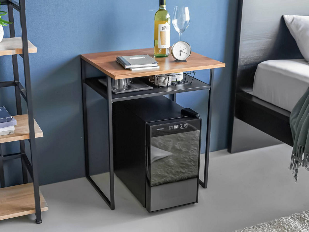 BEISTELLTISCH Tower schwarz 45/53/68 cm - Schwarz, Metall (45/53/66cm) - Yamazaki
