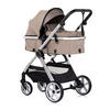 KOMBIKINDERWAGEN 2 in 1 Vista beige Wickeltasche, Fußabdeckung, Korb, Gurt - Beige, Metall (90/63/108cm) - Chipolino