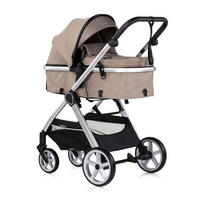 KOMBIKINDERWAGEN 2 in 1 Vista beige Wickeltasche, Fußabdeckung, Korb, Gurt - Beige, Metall (90/63/108cm) - Chipolino