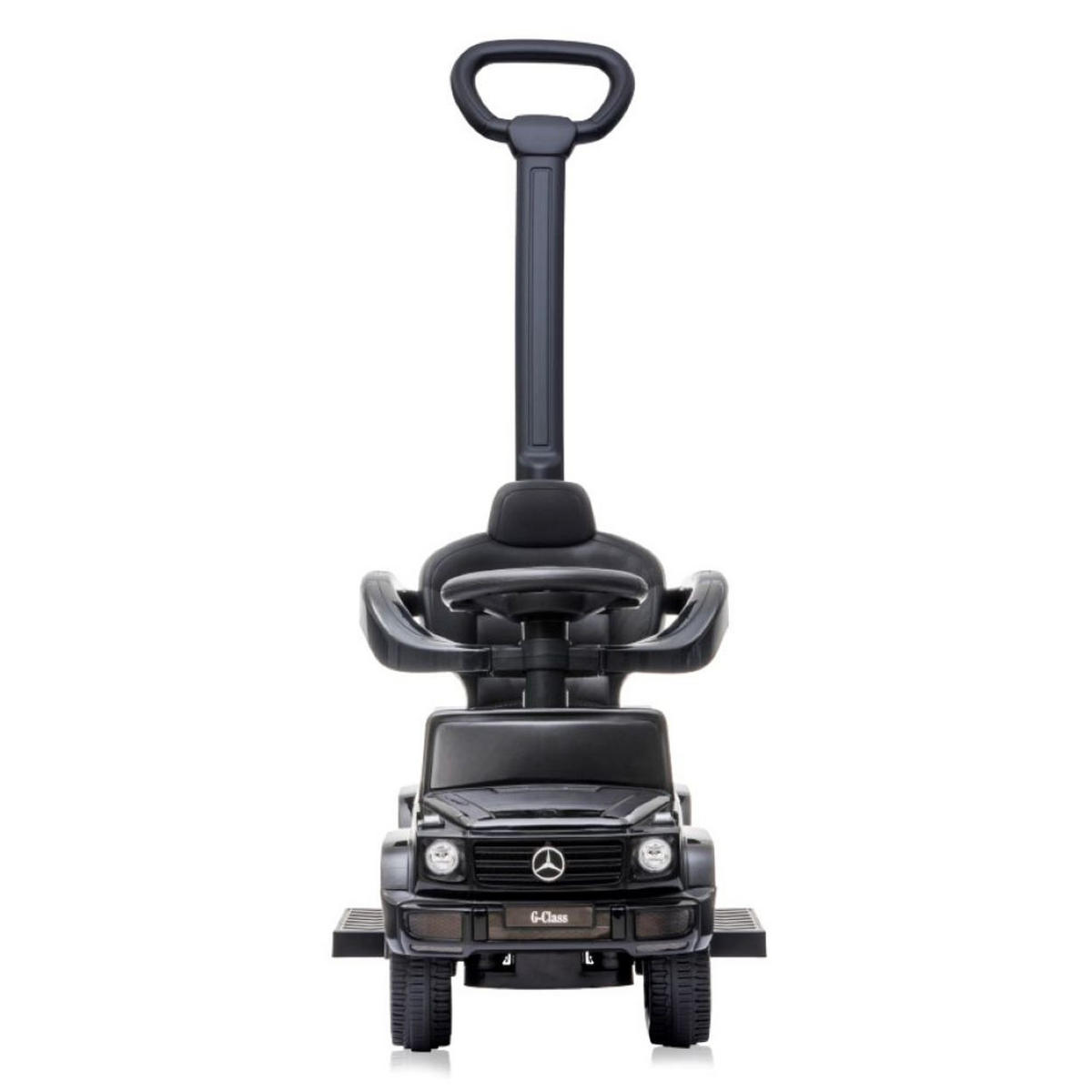 RUTSCHER Mercedes Benz G350 schwarz Mercedes Benz G350 Schubstange Musikfunktion Staufach - Schwarz, Kunststoff (86/41/95cm) - Lorelli