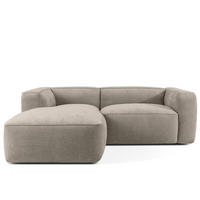 ECKSOFA LINKS FUBBO, Beige - Beige, Holz/Holzwerkstoff (225/176cm) - KONSIMO®