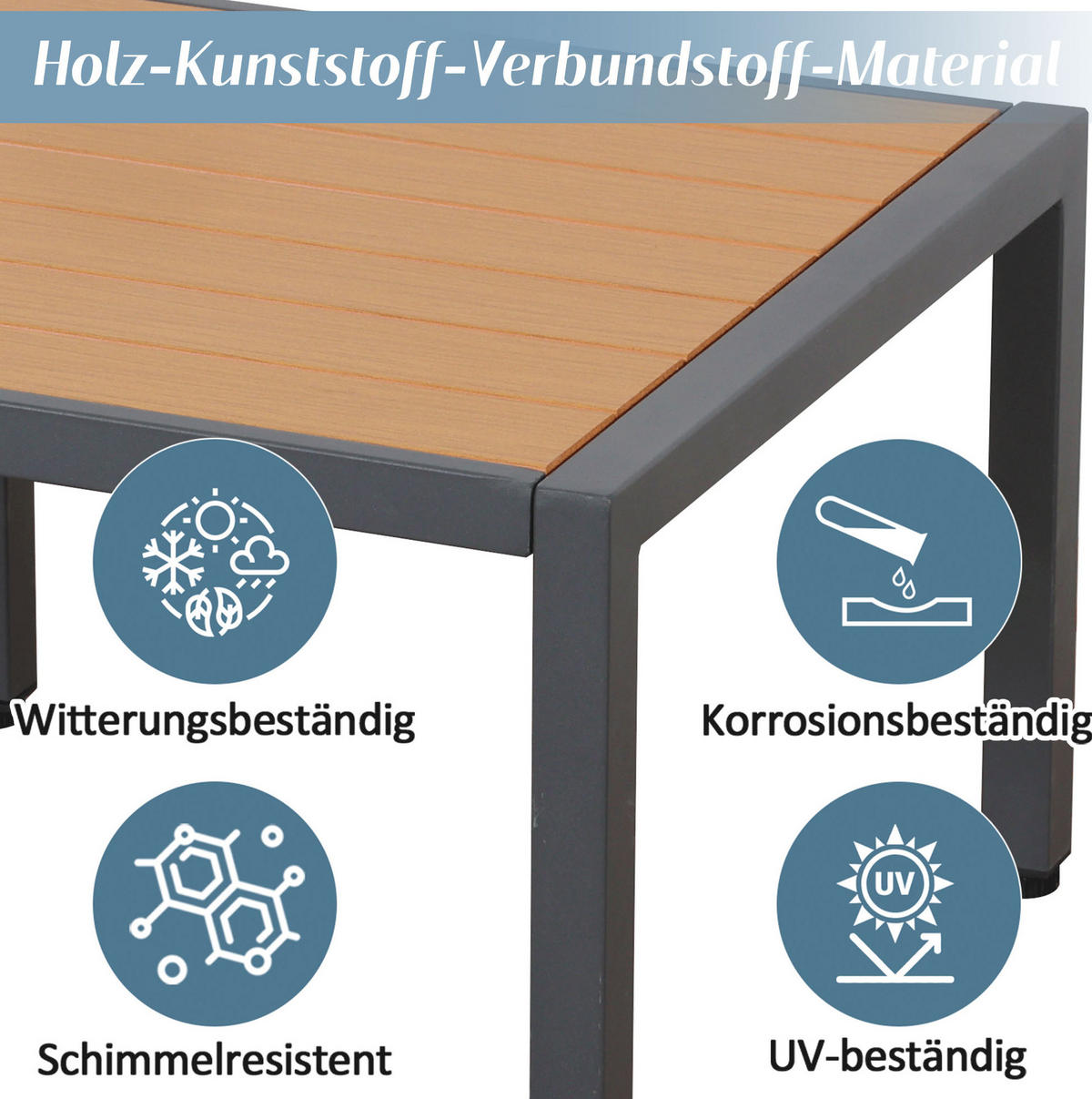 LOUNGEGARNITUR Grau/Schwarz aus Polyester und Stahl 3er Set - Grau, Metall - OKMYHOME