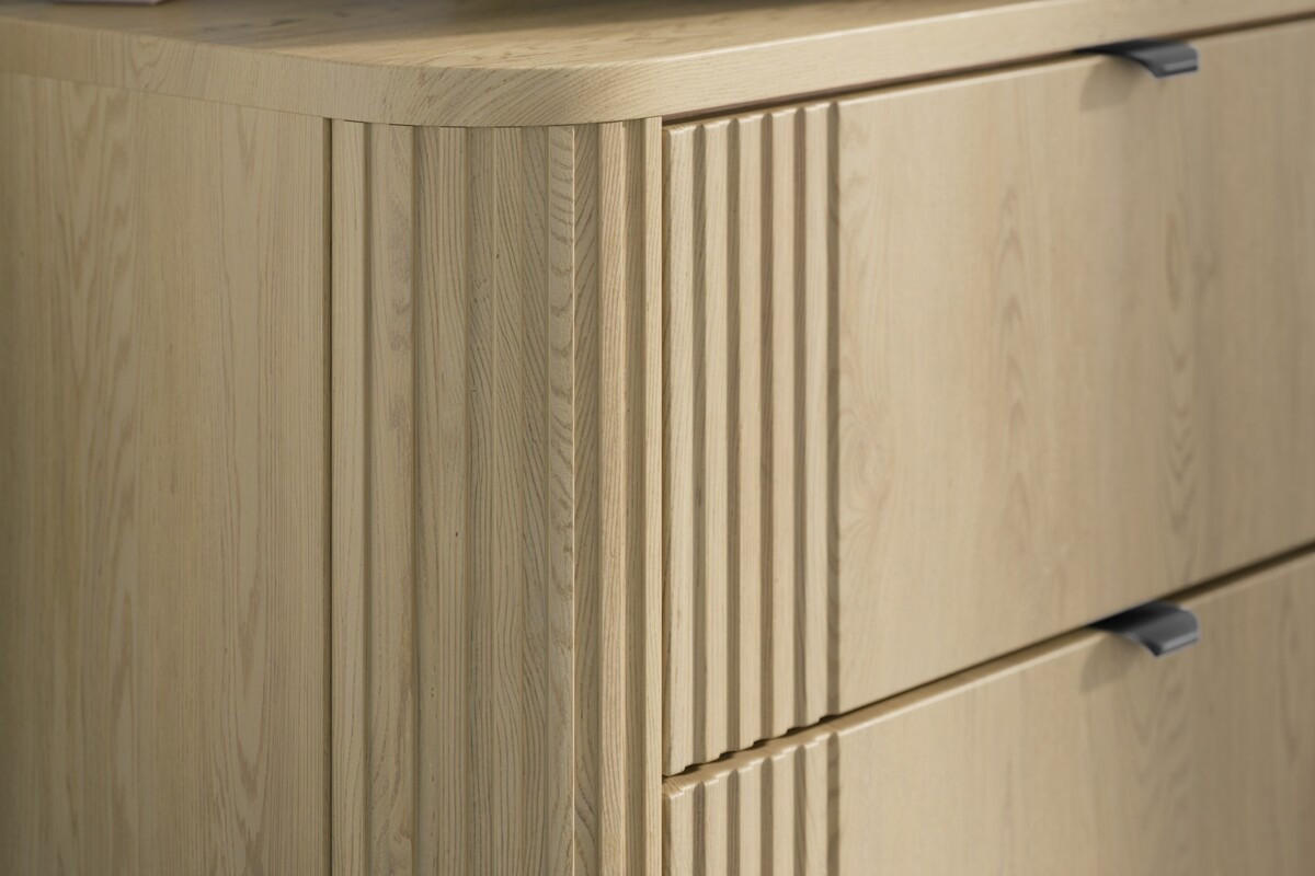 WASCHTISCHKOMBI 120 cm 3 Teile - Ovalia Cremona O BM408 in Cremona-Eiche - Eichefarben/Hellgrau, Holz/Keramik (120/54/46cm)