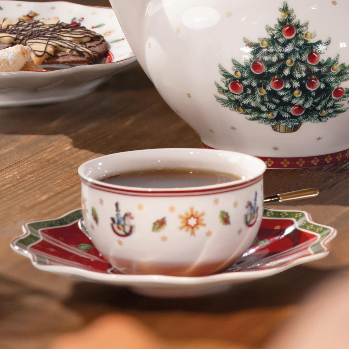 KAFFEETASSE MIT UNTERTASSE Toy's Delight bunt 170 ml - Multicolor, Keramik (16.5/9.1/16.5cm) - Villeroy & Boch