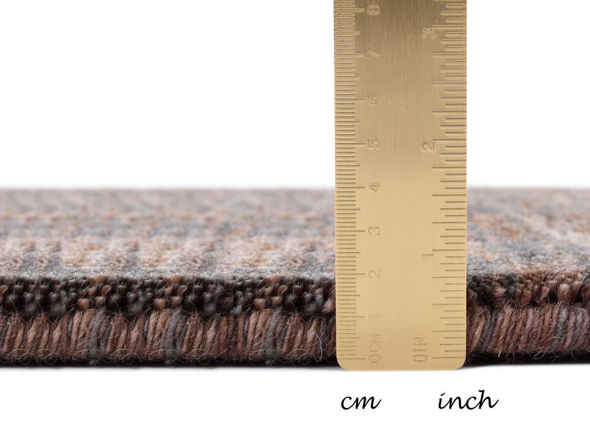 HANDWEBTEPPICH Nashville 70x140 cm - Braun, Textil (70/140cm) - THEKO