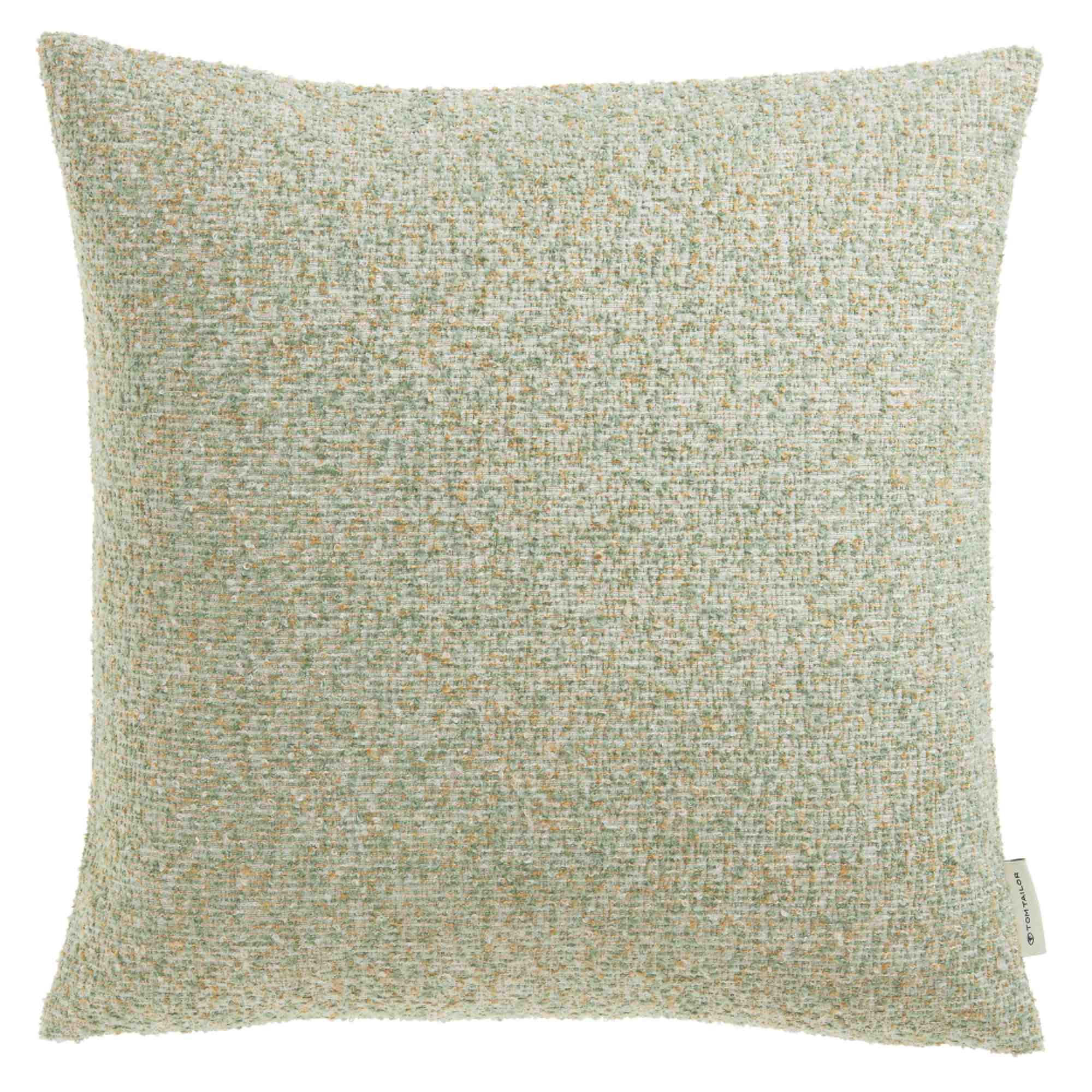 ZIERKISSENHÜLLE BOUCLÉ - Grün, Textil (45/45cm) - Tom Tailor