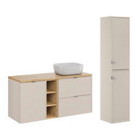 KOUPELNOVÝ NÁBYTEK 120.6cm Alba 2er-Set Kašmír - béžová, kompozitní dřevo (120.6/59/46cm) - Petits-meubles