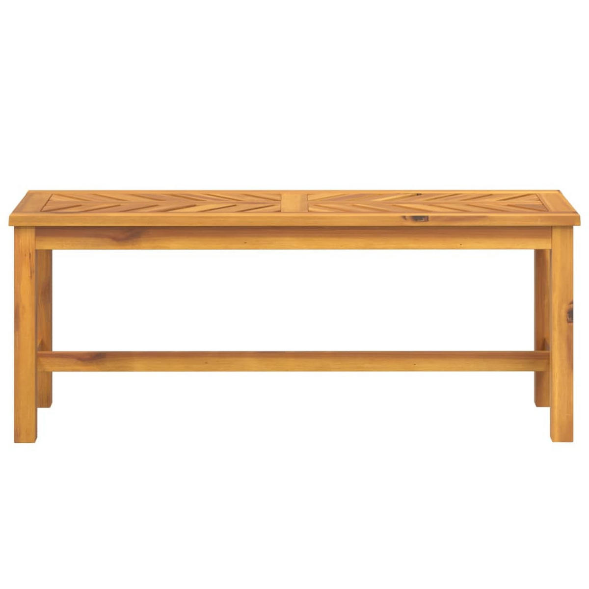 GARTENBANK 110 cm Massivholz Akazie - Braun, Holz (110/45/35cm) - furnicato