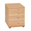 STANDCONTAINER Lion 54x42x50 cm 4 Schubladen Buche - Buchefarben, Holz (42/54/50cm) - PROREGAL