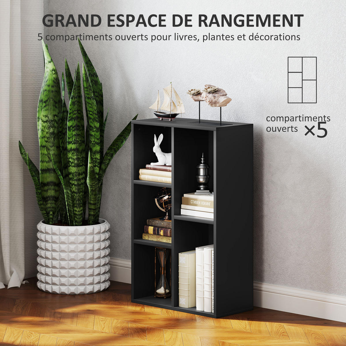 BÜCHERREGAL 50/24/80 cm schwarz - Brombeere, Karton (50/80/24cm)