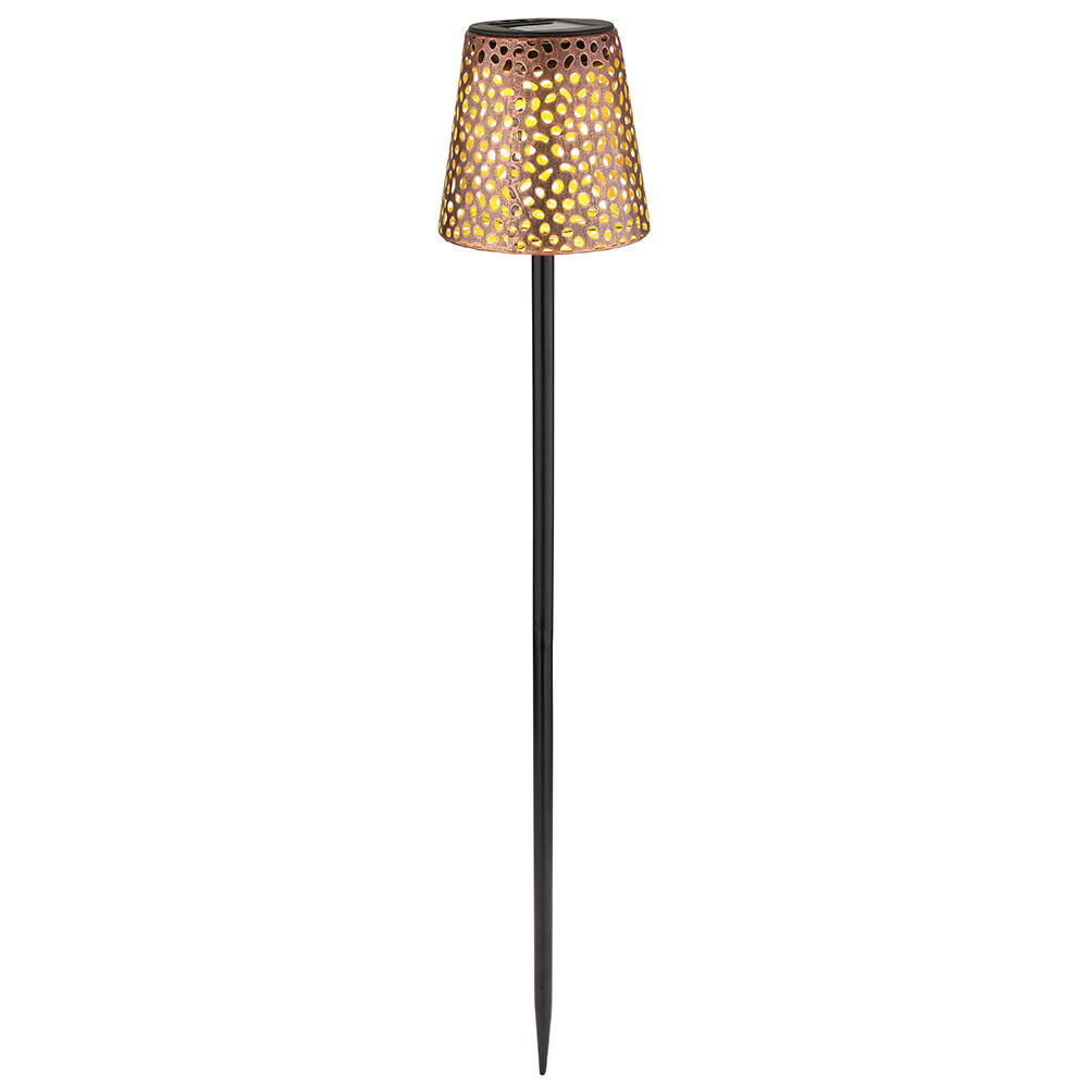 LED WEGELEUCHTE Metall Kupfer - Kupferfarben, Metall (12/12/70cm) - Globo Lighting