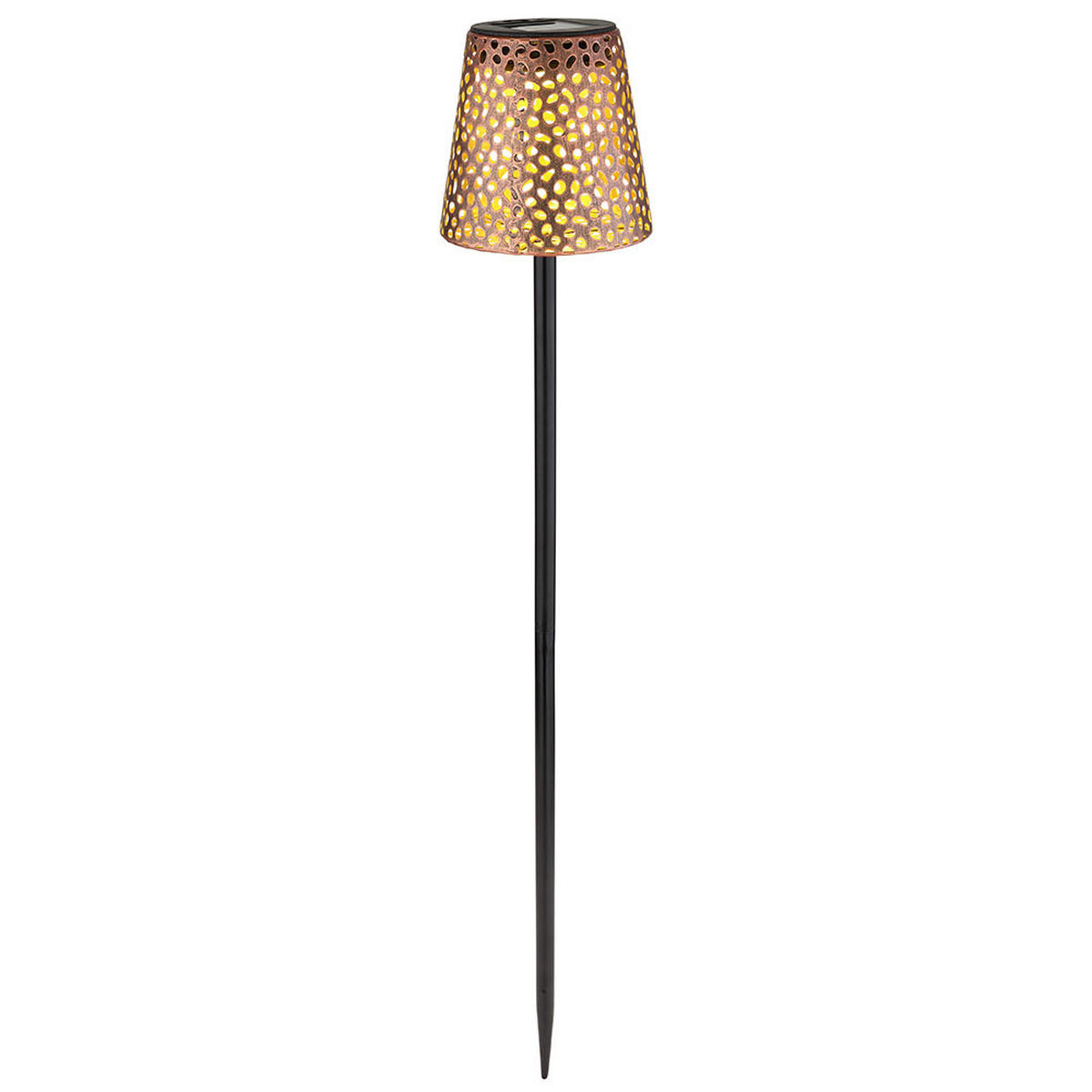 LED WEGELEUCHTE Metall Kupfer - Kupferfarben, Metall (12/12/70cm) - Globo Lighting