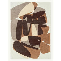 TEPPICH modern Flachgewebe ROCKY Braun 140 x 200 cm - Braun, Textil (140/200cm) - Novatrend