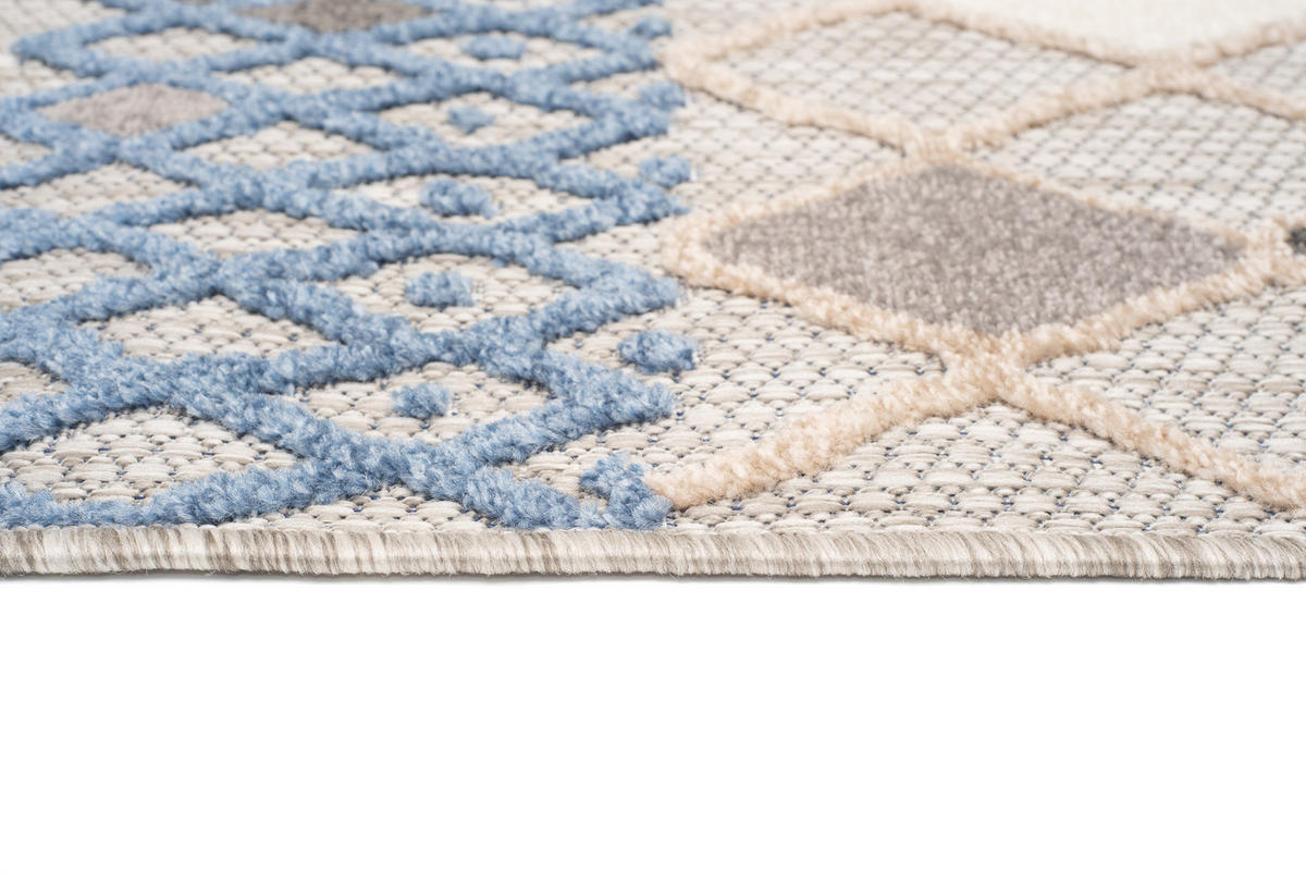 TEPPICH PATIO Grau 140/200 cm - Grau, Kunststoff (140/200cm) - Tapiso