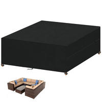 ABDECKUNG Gartenmöbel 300x250x100cm Wasserdicht 420D Oxford - Schwarz, Kunststoff (1/1/1cm)