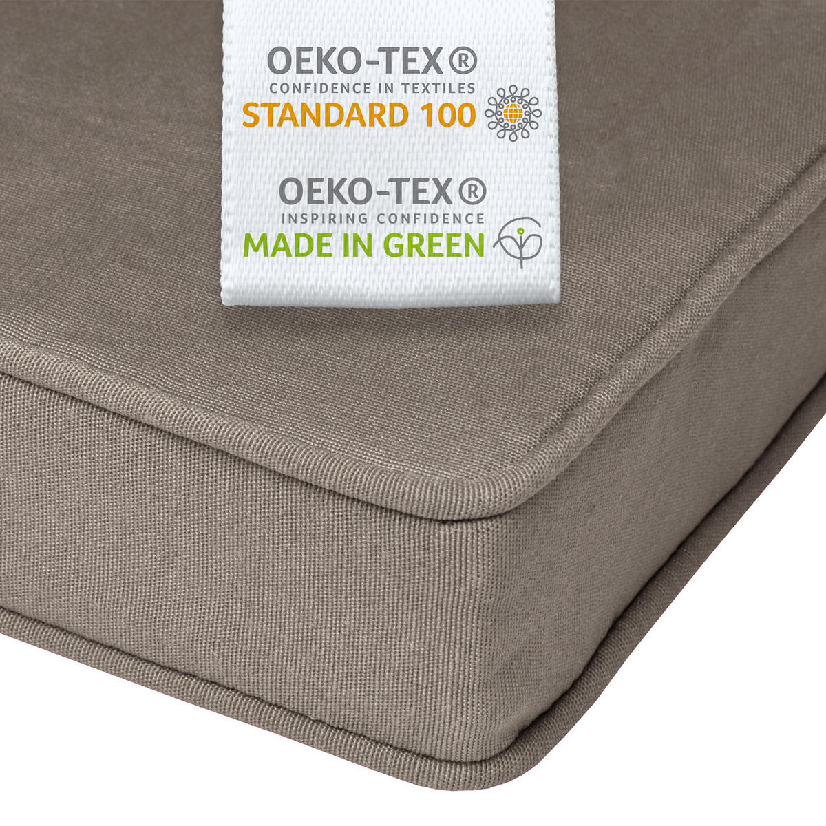 BANKAUFLAGE Loft BK 150x48x5cm Taupe - Taupe, Textil (48/150cm) - Beautissu 