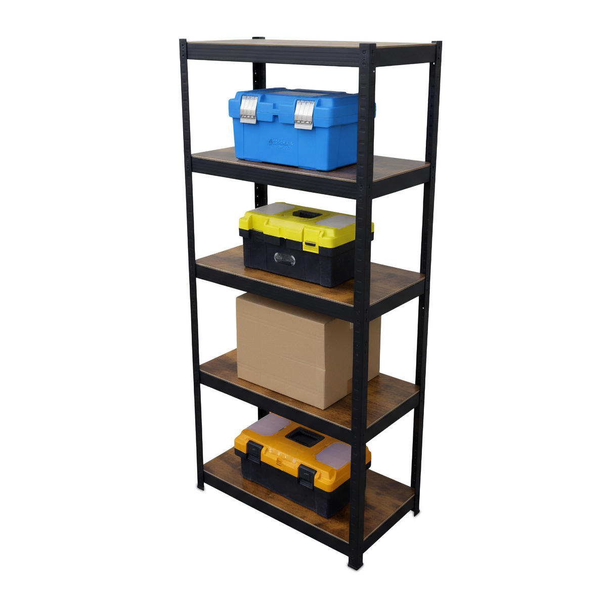 SCHWERLASTREGAL - Multicolor, Holzwerkstoff/Kunststoff (60/180/30cm) - Relaxdays