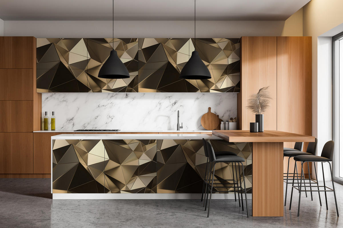 MÖBLAUFKLEBER 100x50 cm braun - Fango, Kunststoff (100/50/0.1cm) - Wallfluent