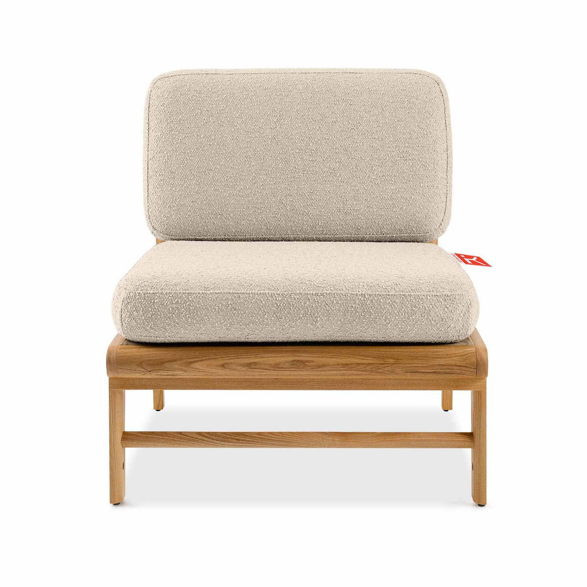 LOUNGESOFA ATREDA rechts - Creme, Holz/Textil (230/74/175cm) - KONSIMO®