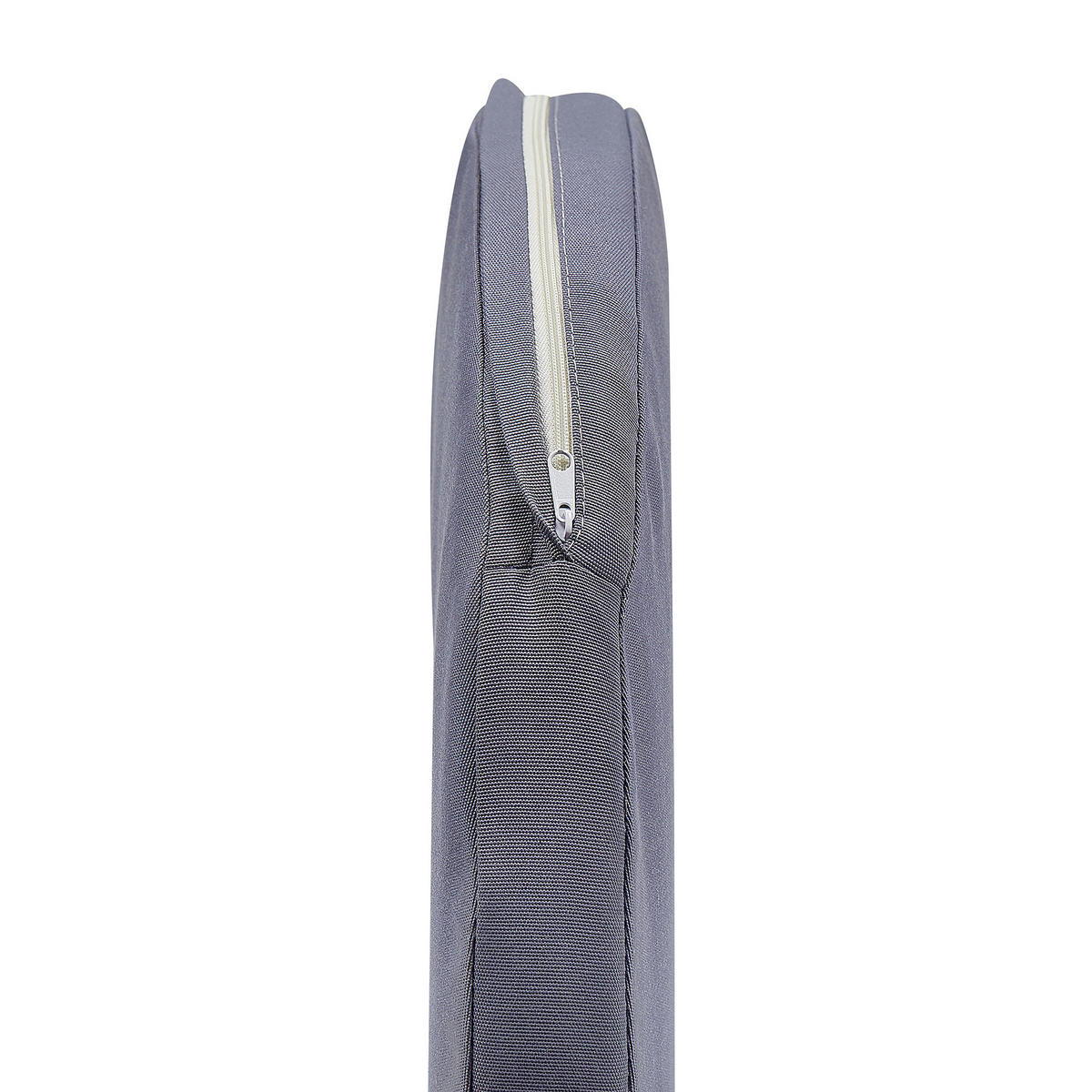 GARTENSTUHL 2er-Set Aluminium schwarz/grau Palmi - Schwarz/Grau, Metall (50/81/50cm) - Beliani