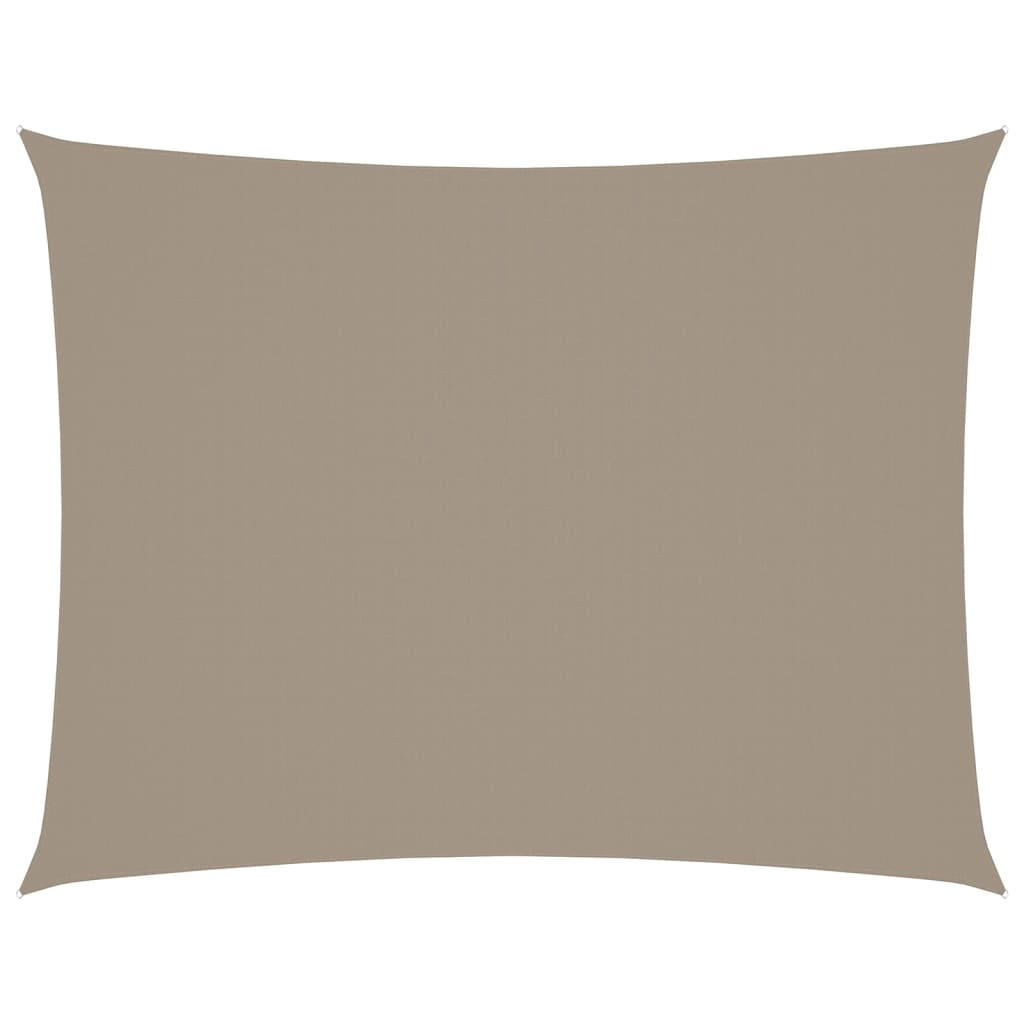SONNENSEGEL Oxford-Gewebe Rechteckig 5x7 m Taupe - Taupe, Textil (700/500cm) - furnicato
