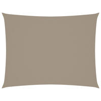SONNENSEGEL Oxford-Gewebe Rechteckig 5x7 m Taupe - Taupe, Textil (700/500cm) - furnicato