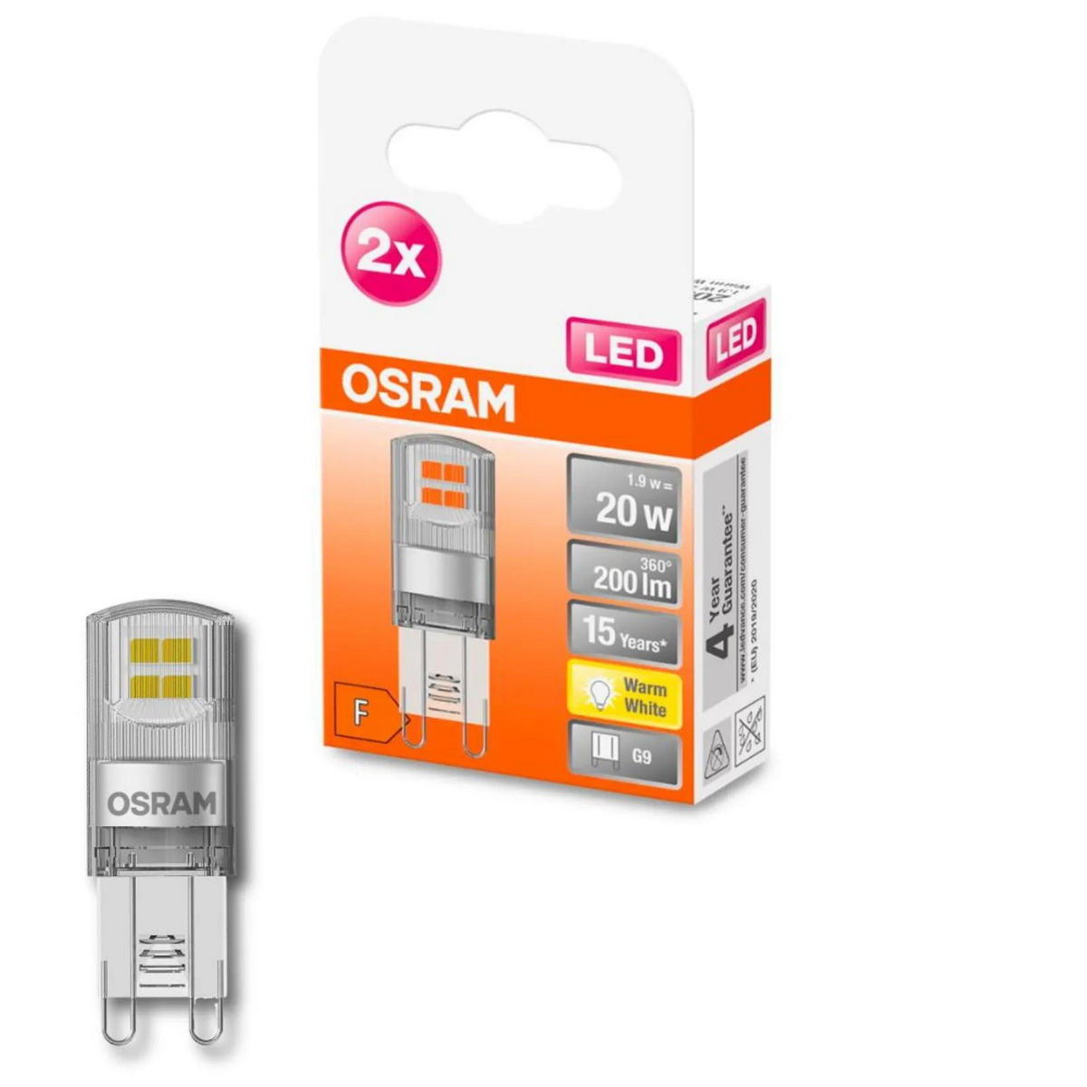 LEUCHTMITTEL G9 - Brenner Set - Transparent, Kunststoff (1.5/4.6cm) - Osram