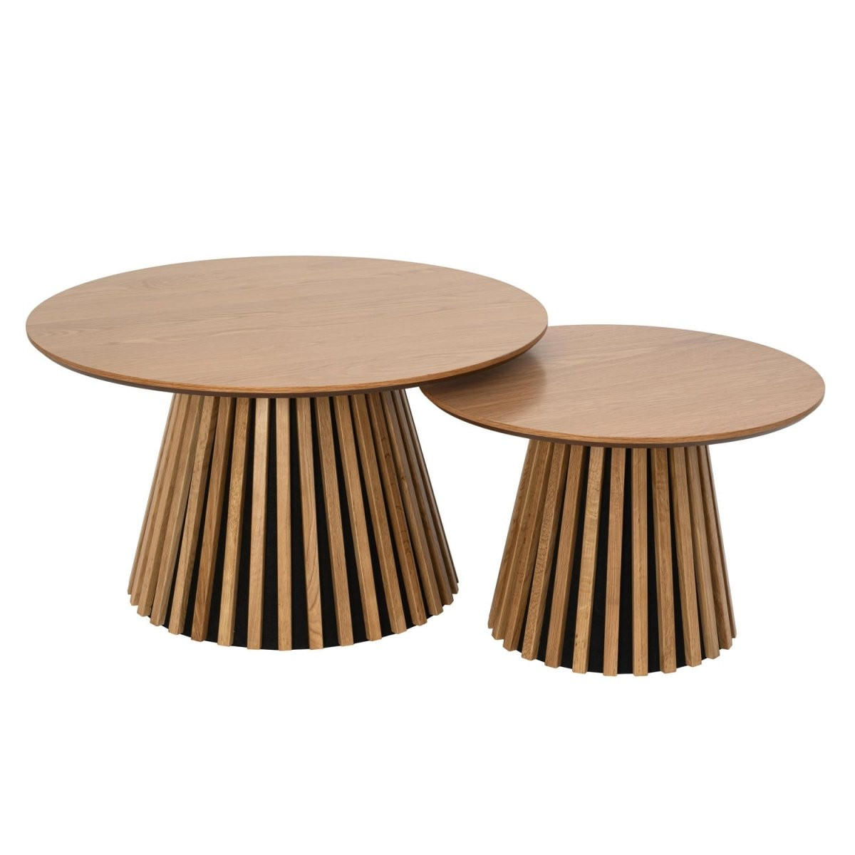 COUCHTISCH rund Wildeiche 60/60/40 cm - Honigeiche/Eichefarben, Holzwerkstoff (60/60/40cm) - Furnhouse