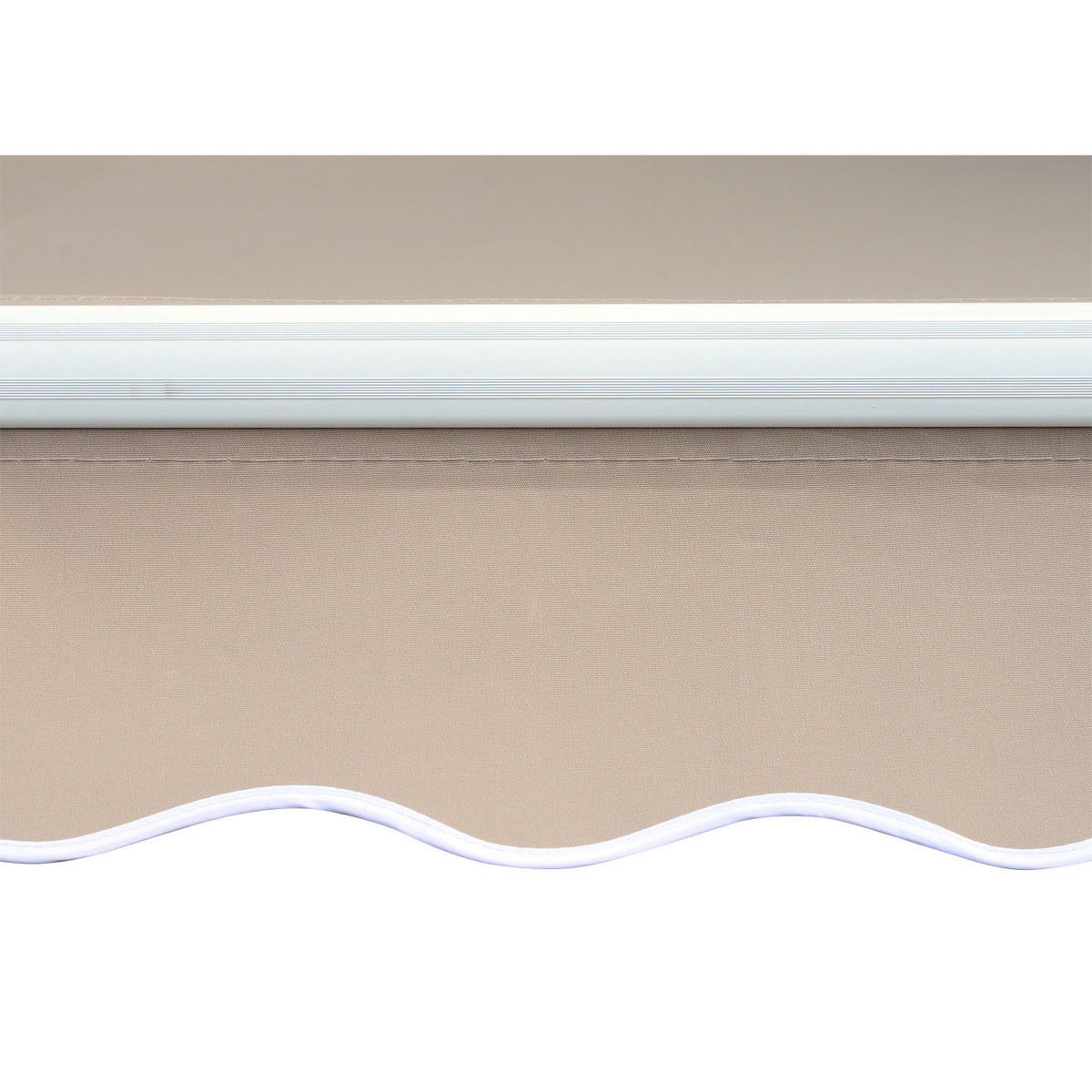 GELENKARMMARKISE, Aluminium, Beige - Beige, Metall (300/16/450cm) - Outsunny