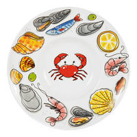 PASTATELLER Fruits de Mer in Bunt - 24cm - Multicolor, Keramik (24/24/9.6cm) - Blond Amsterdam
