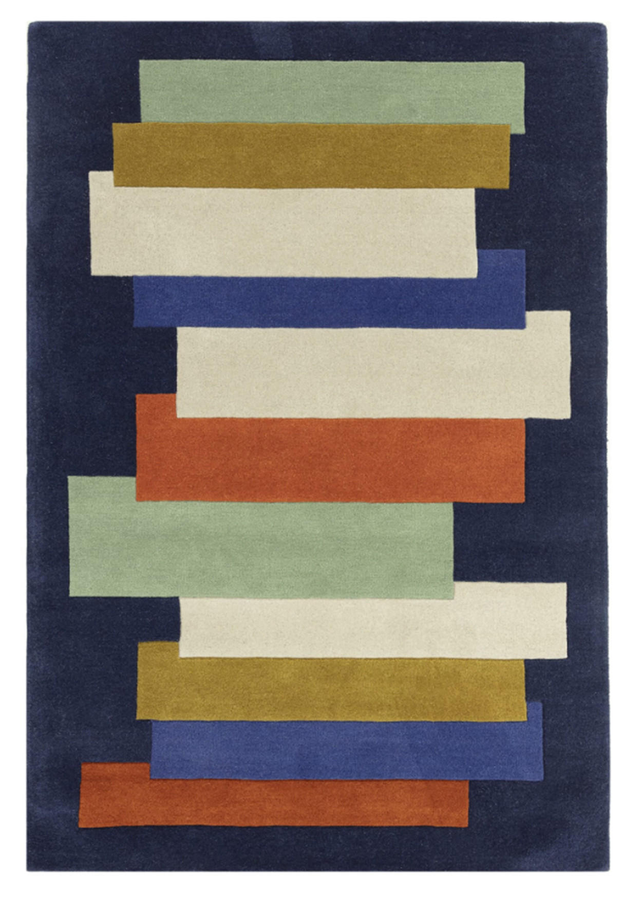 TEPPICH handgetuftet DRIFT Blau 160 x 230 cm - Blau, Naturmaterialien (160/230cm) - Novatrend