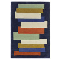 TEPPICH handgetuftet DRIFT Blau 160 x 230 cm - Blau, Naturmaterialien (160/230cm) - Novatrend