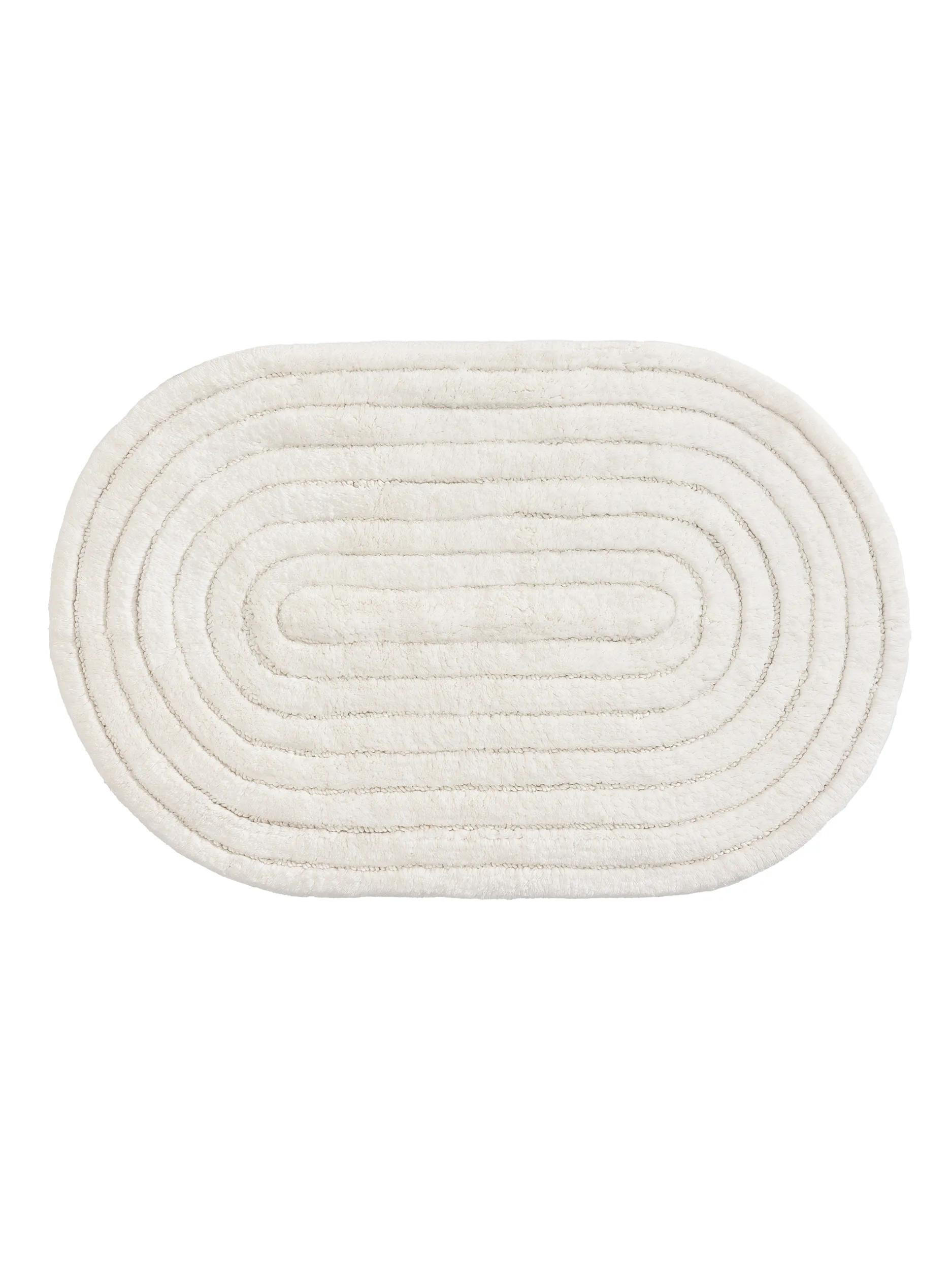 BADEMATTE Nia Cream 120/170 cm - Creme, Textil (120/170cm) - benuta