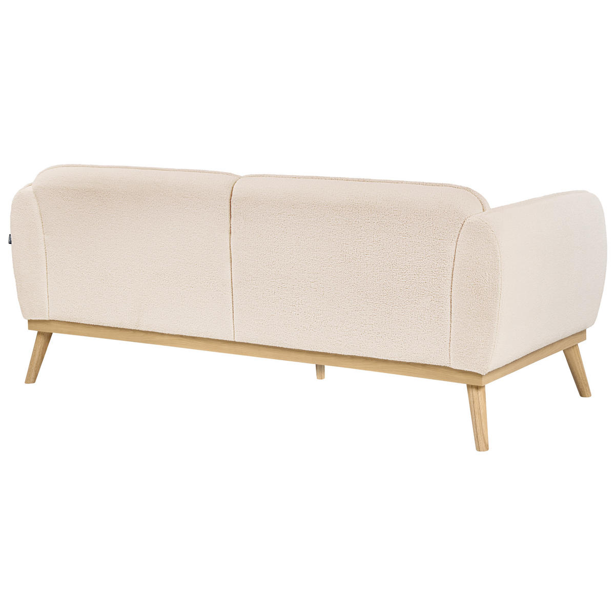 3-SITZER-SOFA Bouclé Hellbeige Ljung - Hellbraun, Textil (210/82/82cm) - Beliani