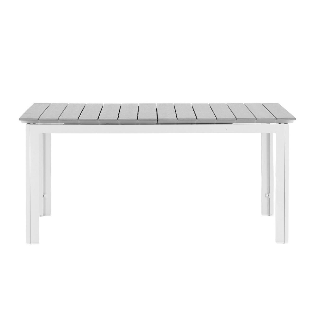 GARTENTISCH - Weiß, Metall (160/100/75cm) - home24