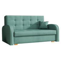 SCHLAFSOFA Viva Gold III - Braun/Mintgrün, Holz/Textil (153/85/98cm) - MIRJAN24
