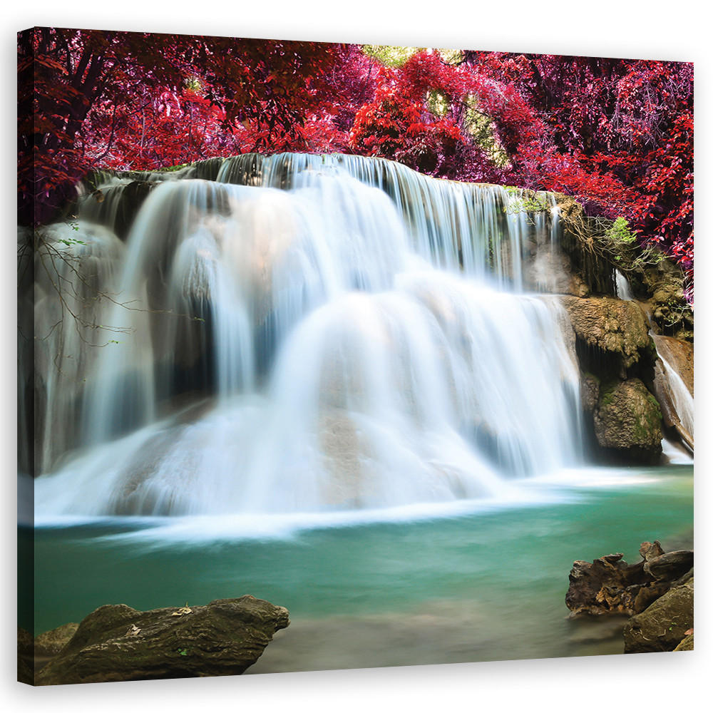 WANDBILD landschaften blau - Blau, Textil (50/50cm) - Feeby