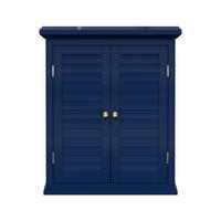 HÄNGESCHRANK 51/61/17 cm - Blau, Holzwerkstoff (51/61/17.8cm) - Teamson Home