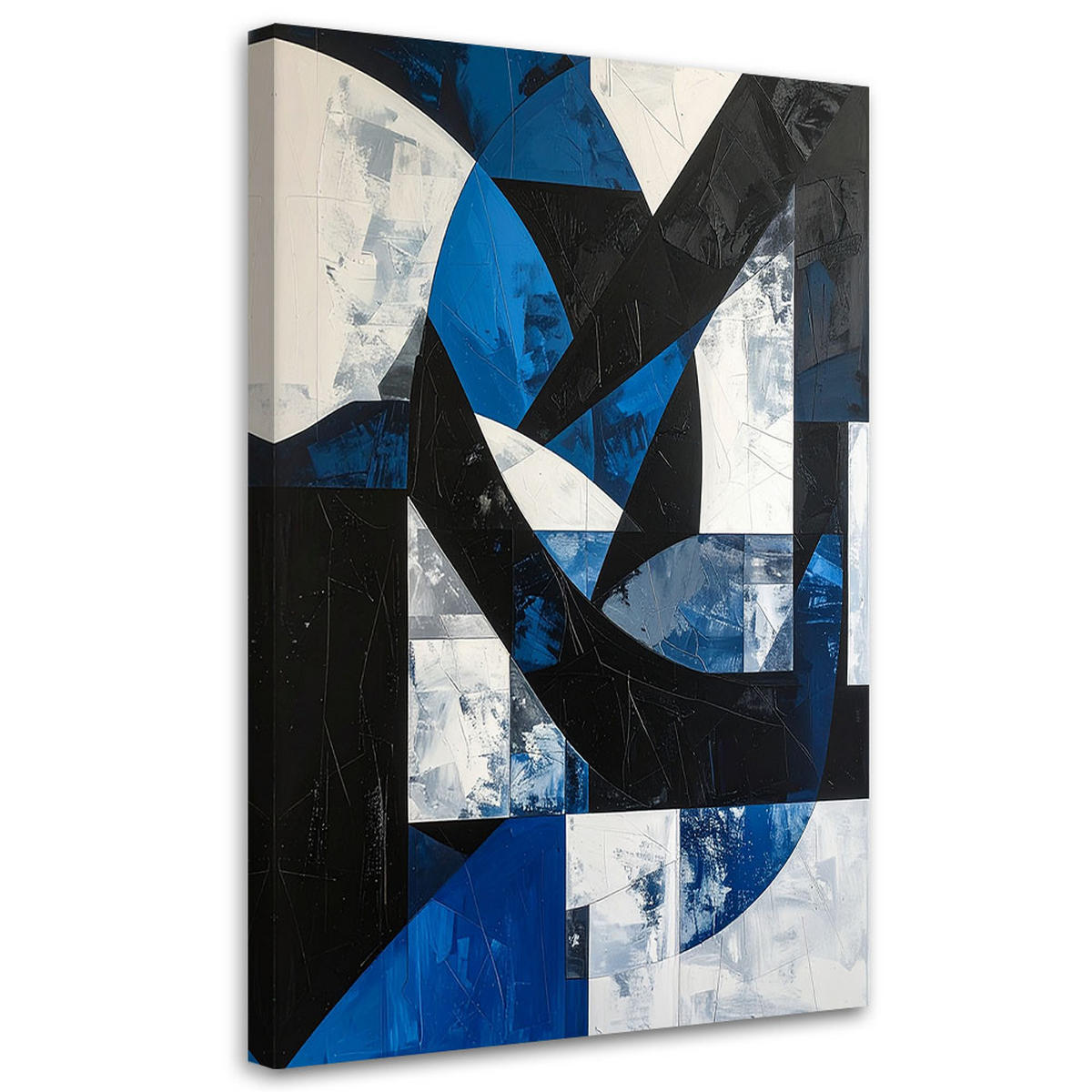 LEINWANDBILD 3D und geometrisch 20x30cm - Blau, Textil (20/30cm) - Feeby