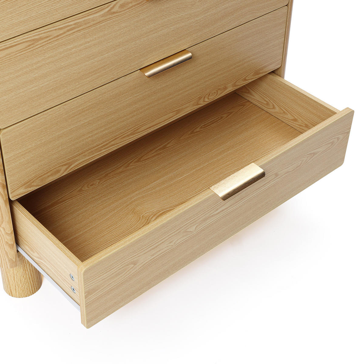 KOMMODE Modern mit 5 Schubladen, Holz | B80 x T40 x H95 cm - Braun, Holzwerkstoff (80/95/40cm) - Hometopia