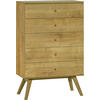 KOMMODE SCHMAL NATURE - Eichefarben, Holzwerkstoff (75/117/40cm) - Vox Möbel
