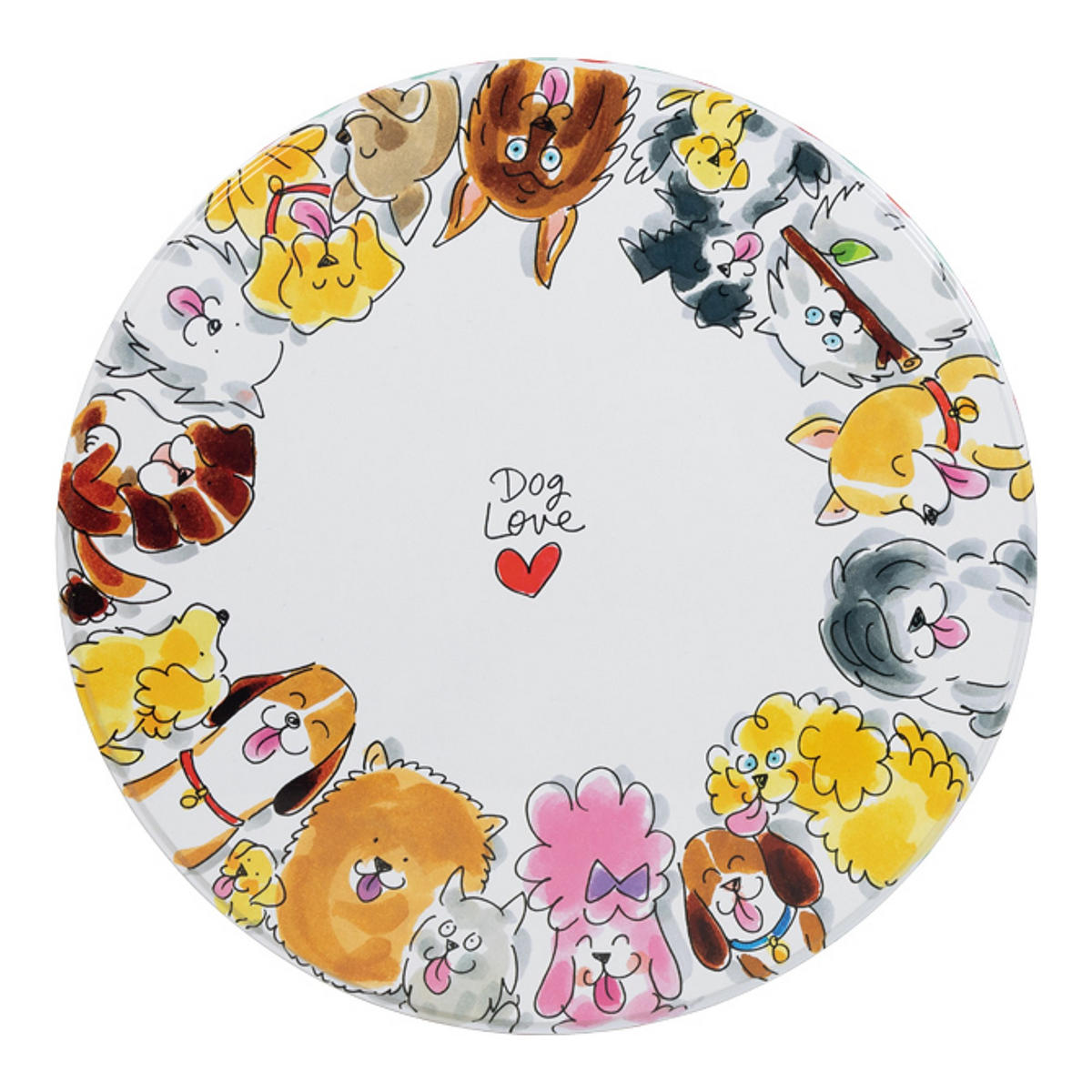 DOSEN Hund in Bunt - 24cm - Multicolor, Metall (24/12/24cm) - Blond Amsterdam