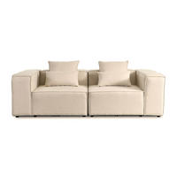 MODULARES Sofa VERONA S - 240 x 120 cm Beige - Beige, Kunststoff/Textil (240/70/120cm) - Home Deluxe