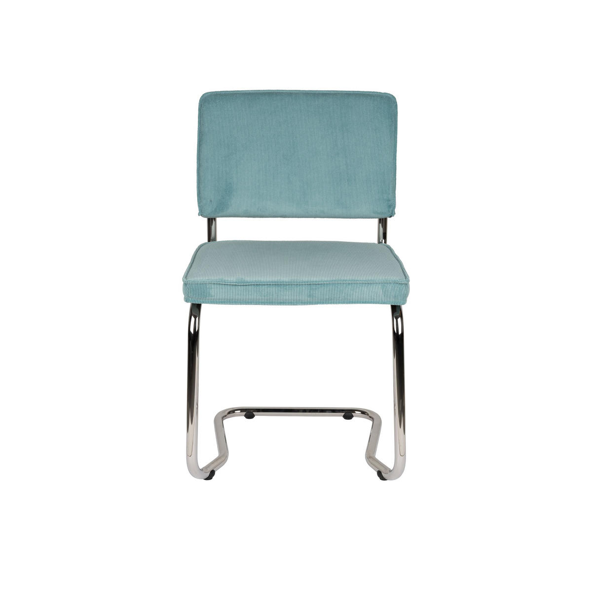ESSZIMMERSTUHL Ridge Kink Rib Blau - 2 er Set - Blau, Textil (48/85/50cm) - Zuiver