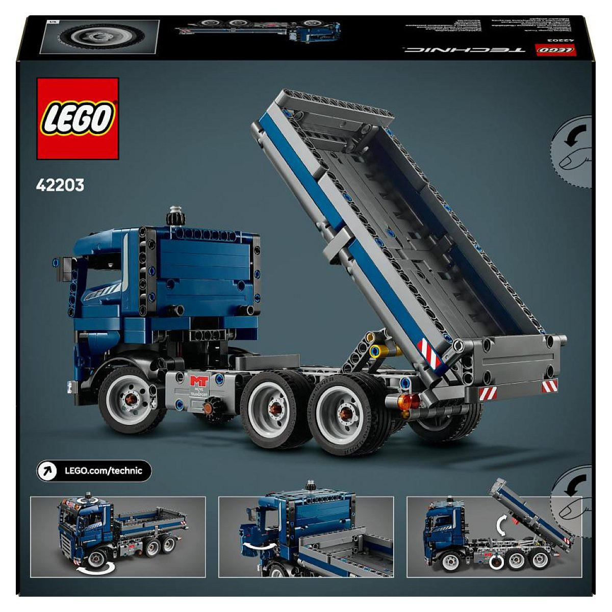 KLEMMBAUSTEINE Technic Muldenkipper - Rot, Kunststoff (8/26/28cm) - Lego