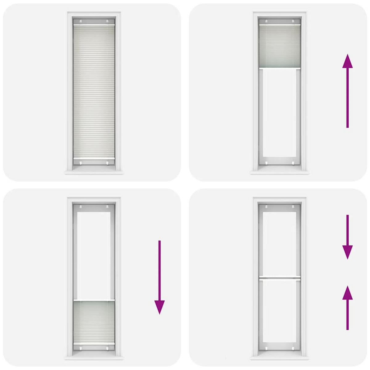 PLISSEE 60/200 cm Stoffbreite 59,4 cm aus Polyester Hellgrau - Hellgrau, Textil (60/200cm) - vidaXL