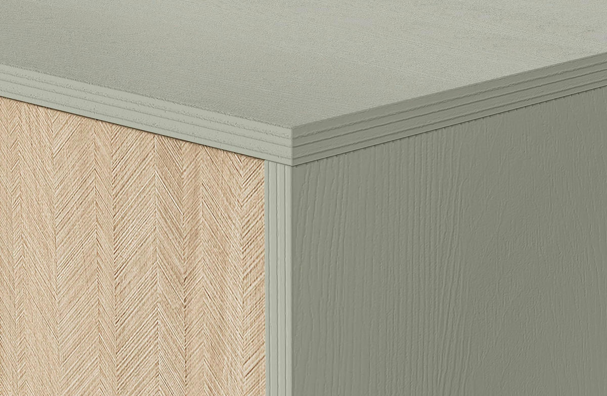 NACHTTISCH Tores 54x54x38 cm - Modern Nachtschrank zum Schlafzimmer - EIN praktischer Commode aus Spanplatten - Olive - Grün, Holzwerkstoff (54/54/38cm) - Chilly