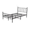 EINZELBETT 90/200 cm Schwarz Bettgestell aus Metall - Schwarz, Metall (90/200cm) - OKWISH