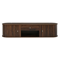 TV-SCHRANK 180/40/40 cm Walnuss mit 1 Schublade und 2 Rolltüren - Nussbaumfarben, Holzwerkstoff (180/40/40cm) - Oxeza